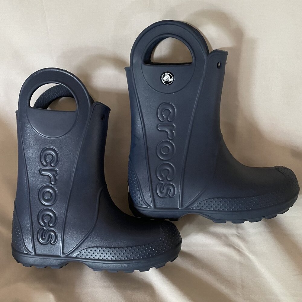 Croc Boots, Children's Size 3, Blue.